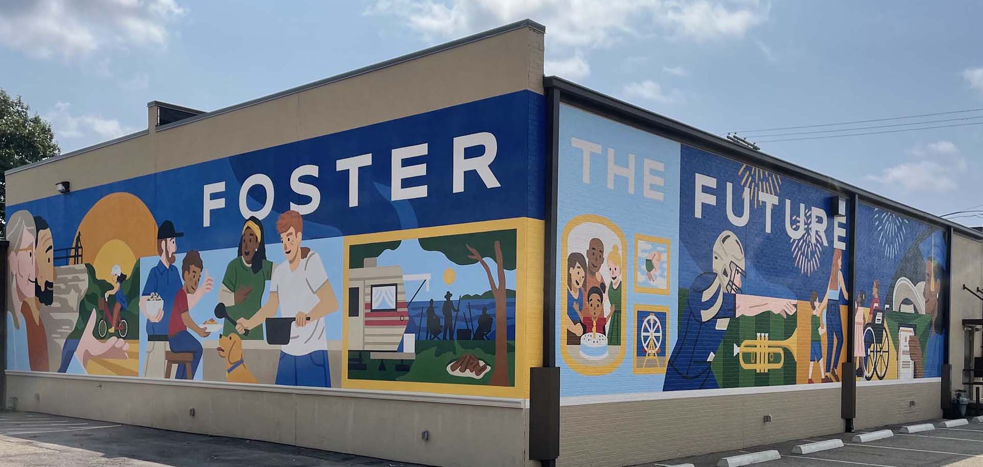 Foster the Future mural in lancaster ohio